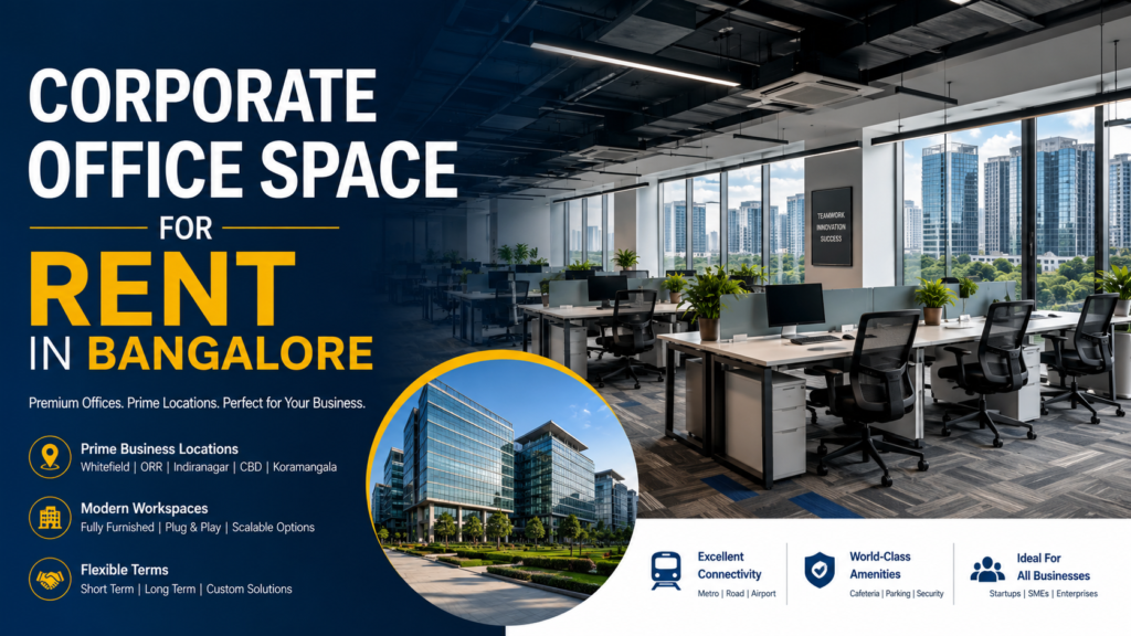 Corporate Office Space for Rent in Bangalore