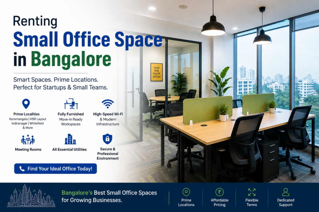 Renting Small Office Space in Bangalore VSion